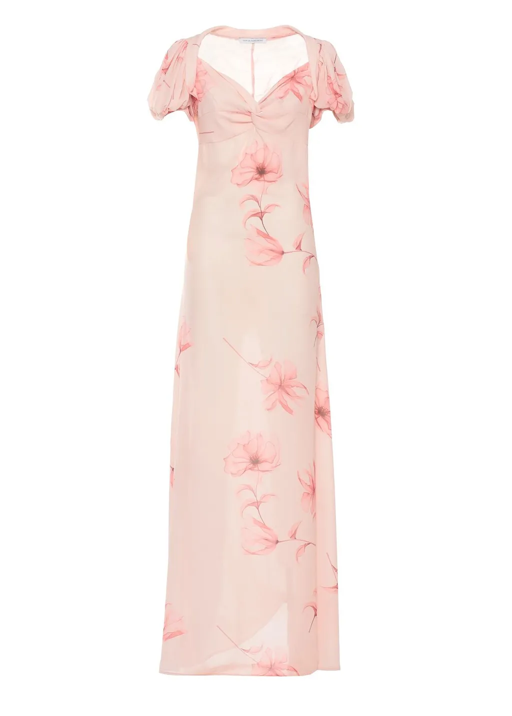 Mar De Margaritas Ruched Floral Maxi Dress