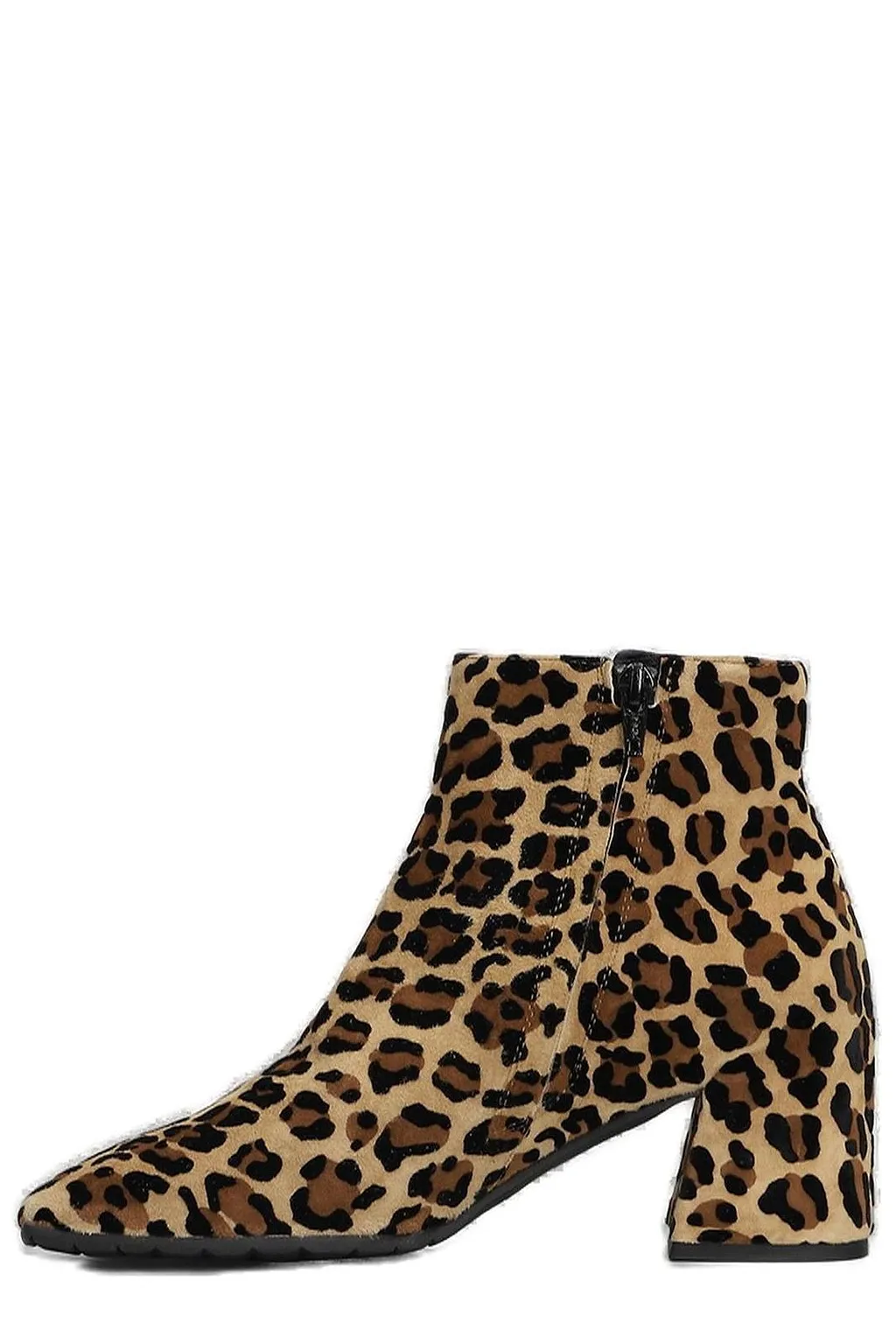 Mara Bini Leopard Printed Zipped Ankle Boots
