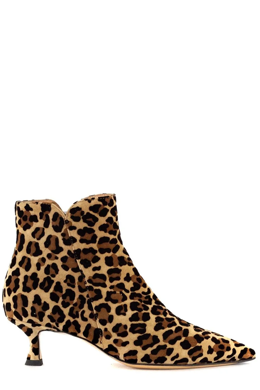Mara Bini Leopard Printed Ankle Boots