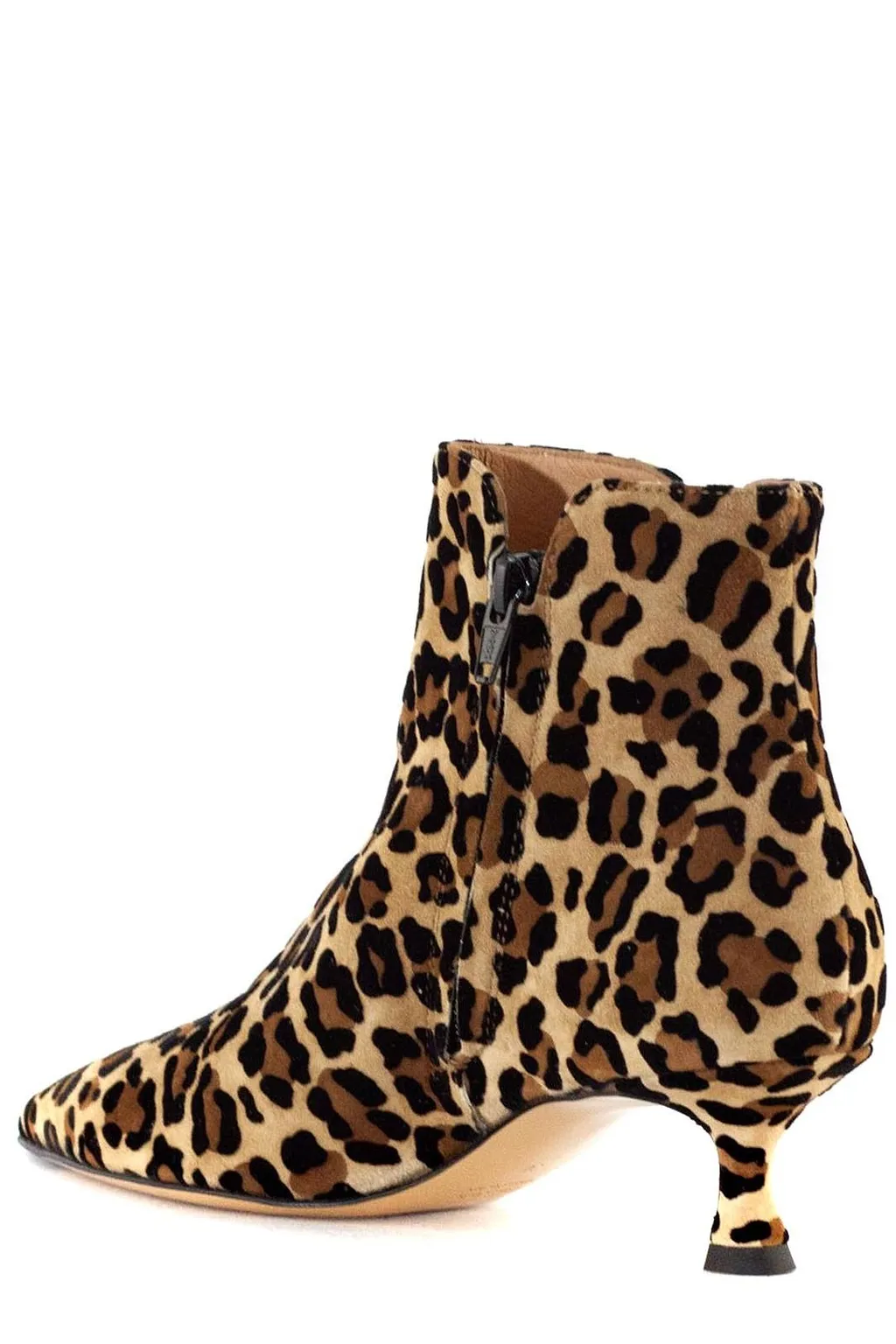 Mara Bini Leopard Printed Ankle Boots