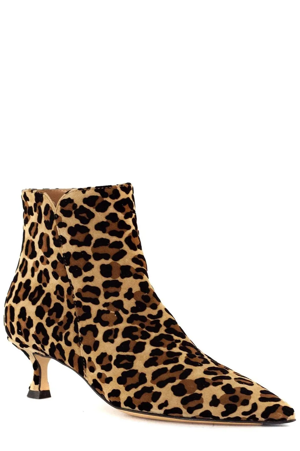 Mara Bini Leopard Printed Ankle Boots