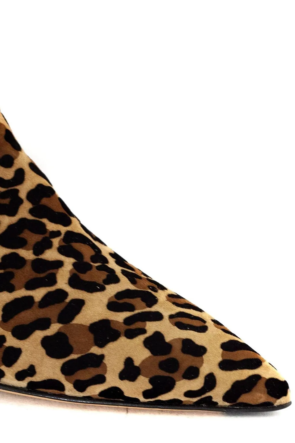 Mara Bini Leopard Printed Ankle Boots