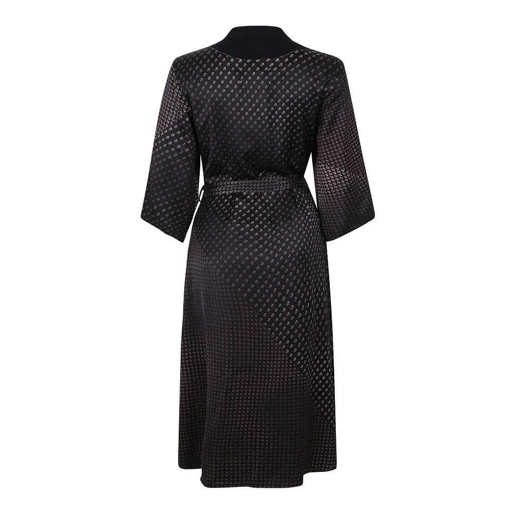 Maison Margiela Patterned Tie-Detailed Dress