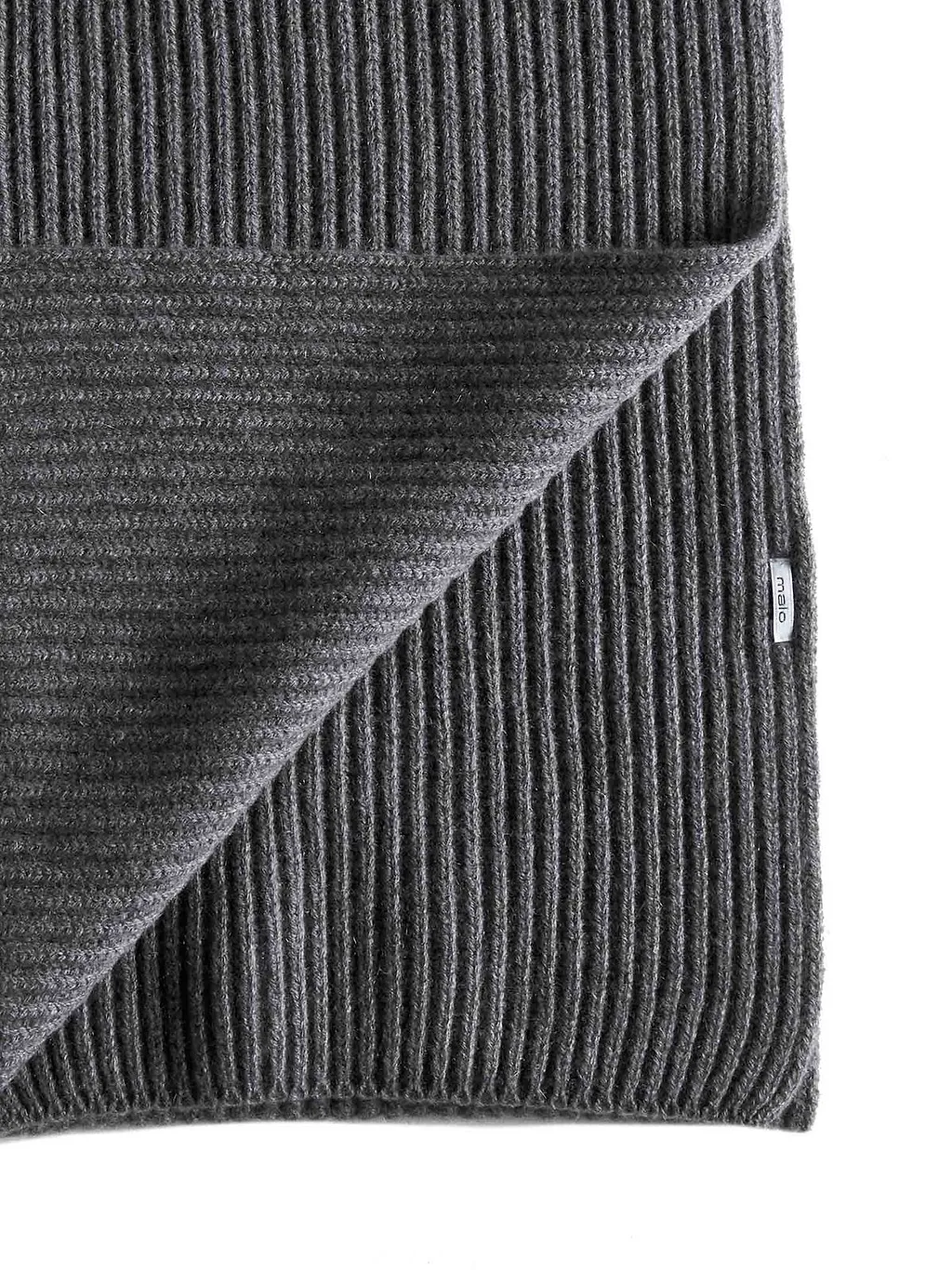 Malo Logo Patch Ribbed Scarf