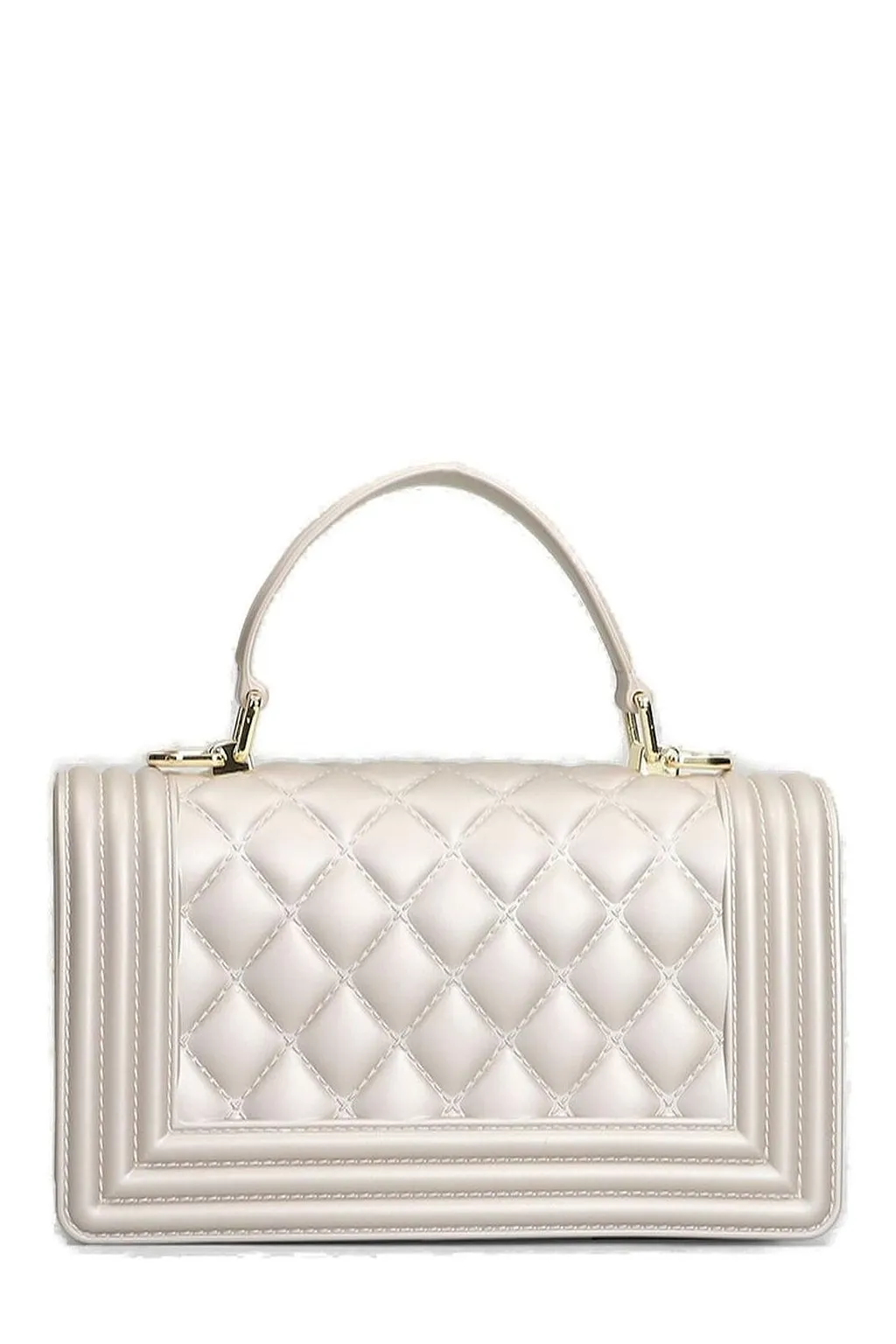 Marc Ellis Flat Square M Logo Plaque Shoulder Bag
