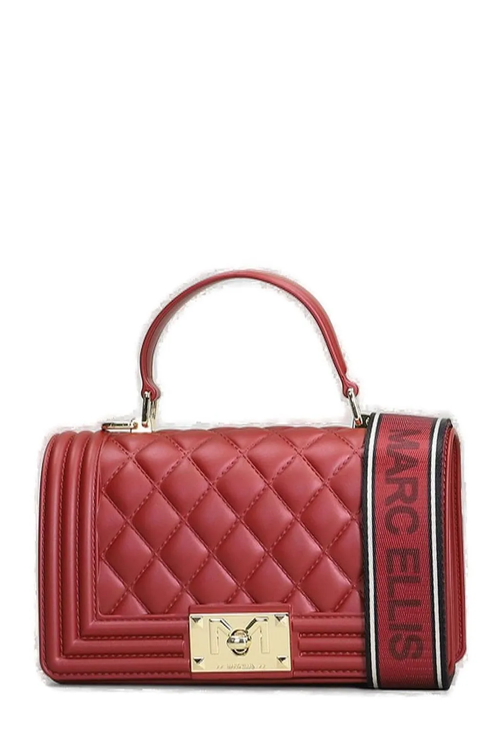 Marc Ellis Flat Square S Logo Plaque Shoulder Bag