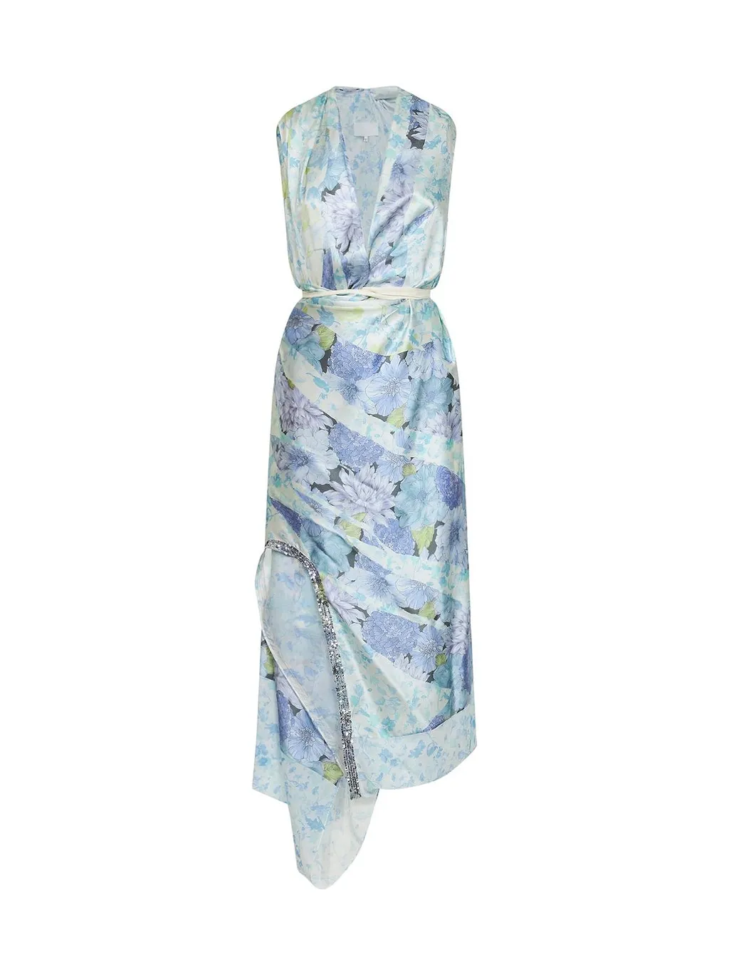 Maison Margiela Sleeveless Draped Midi Dress