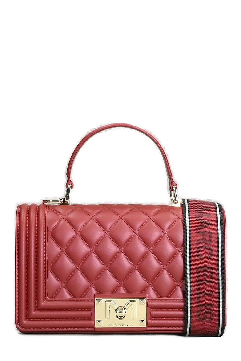Marc Ellis Flat Square M Logo Plaque Shoulder Bag