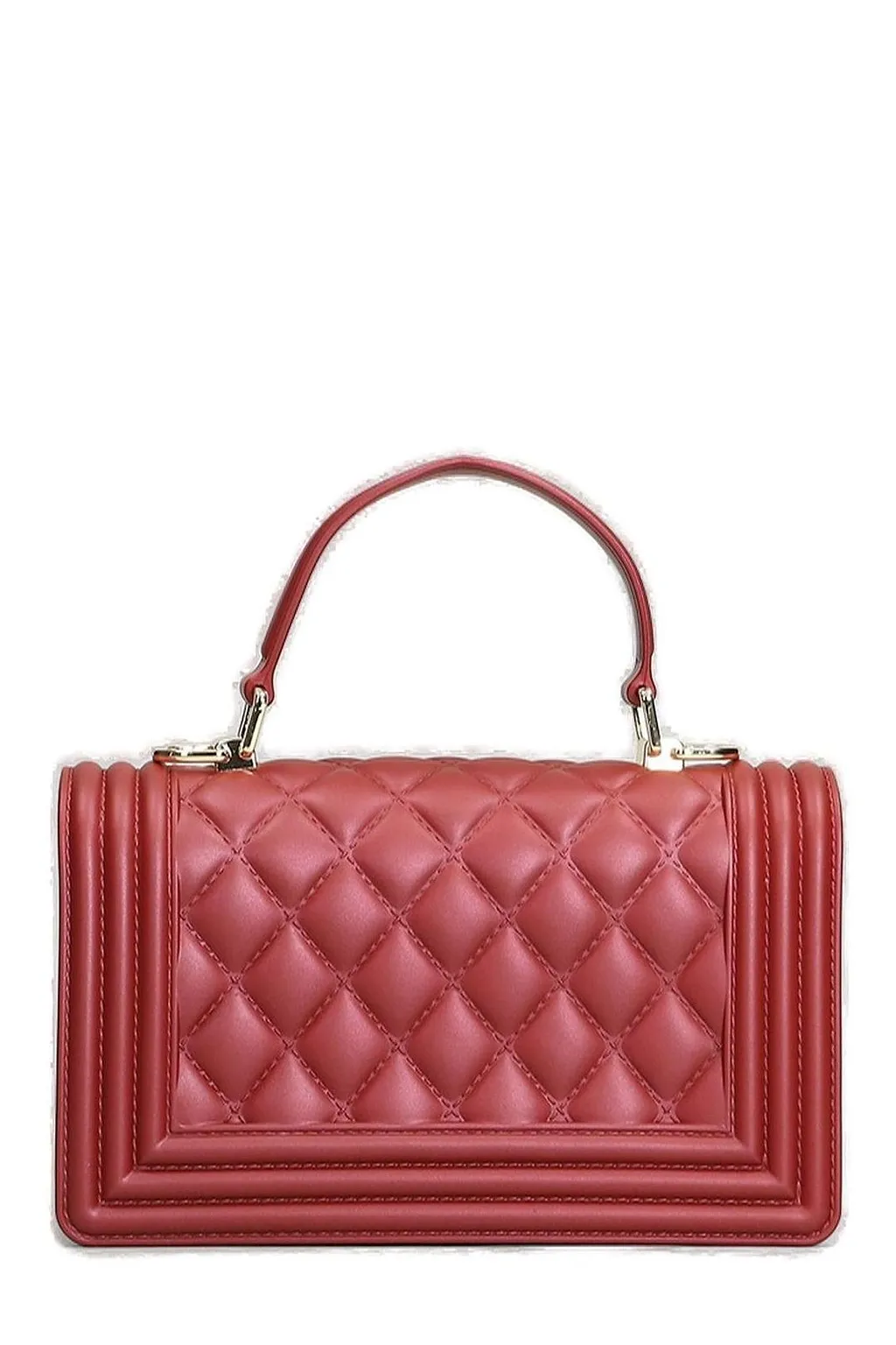 Marc Ellis Flat Square M Logo Plaque Shoulder Bag