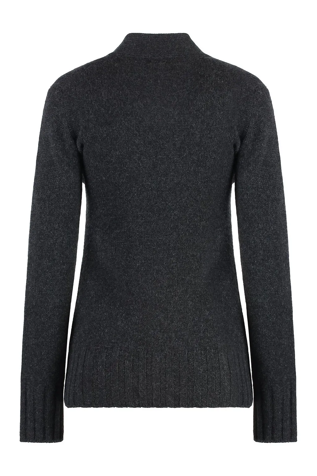 Malo Ribbed V-Neck Knitted Sweater