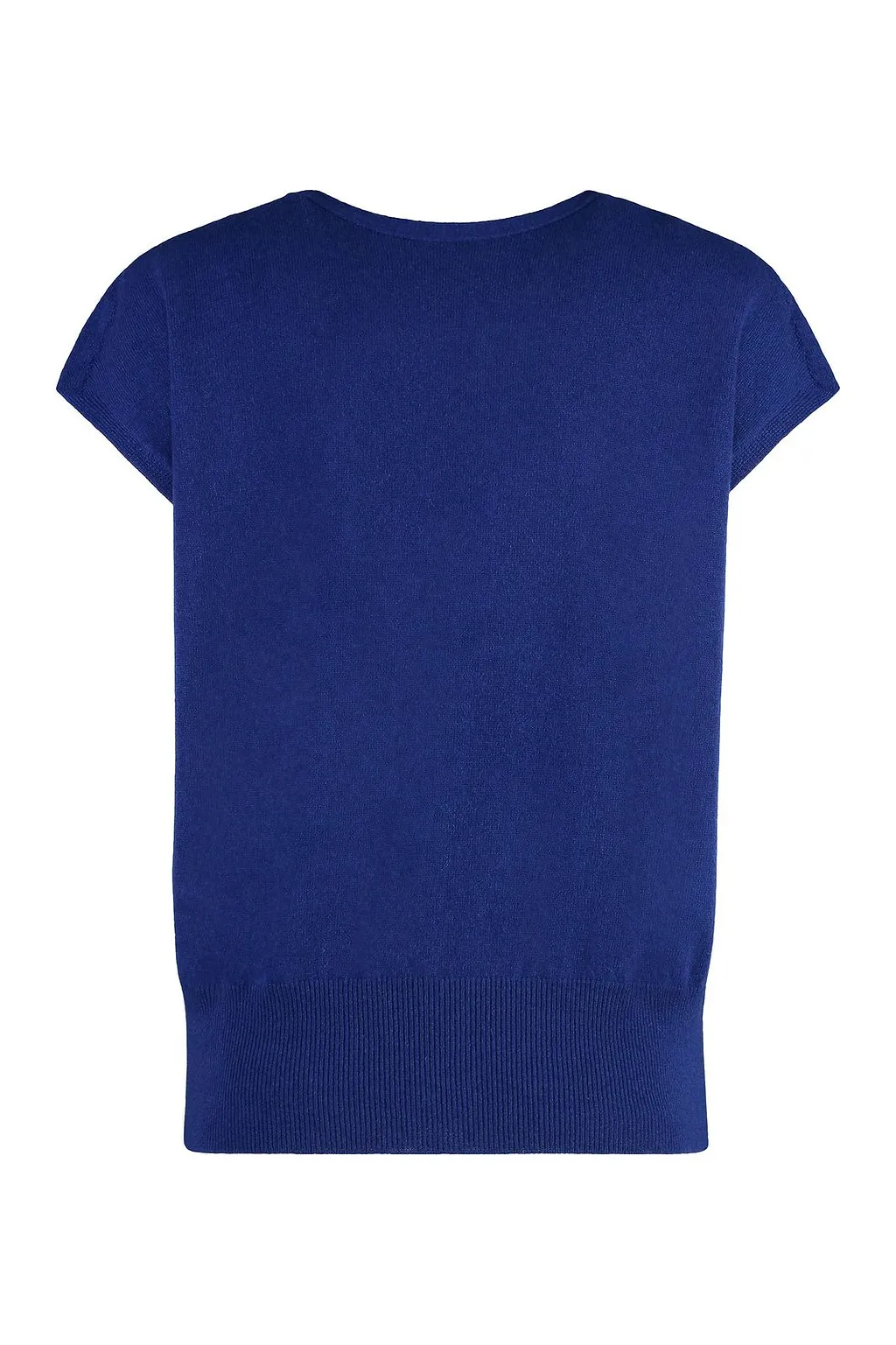 Malo Ribbed V-Neck Knitted Top