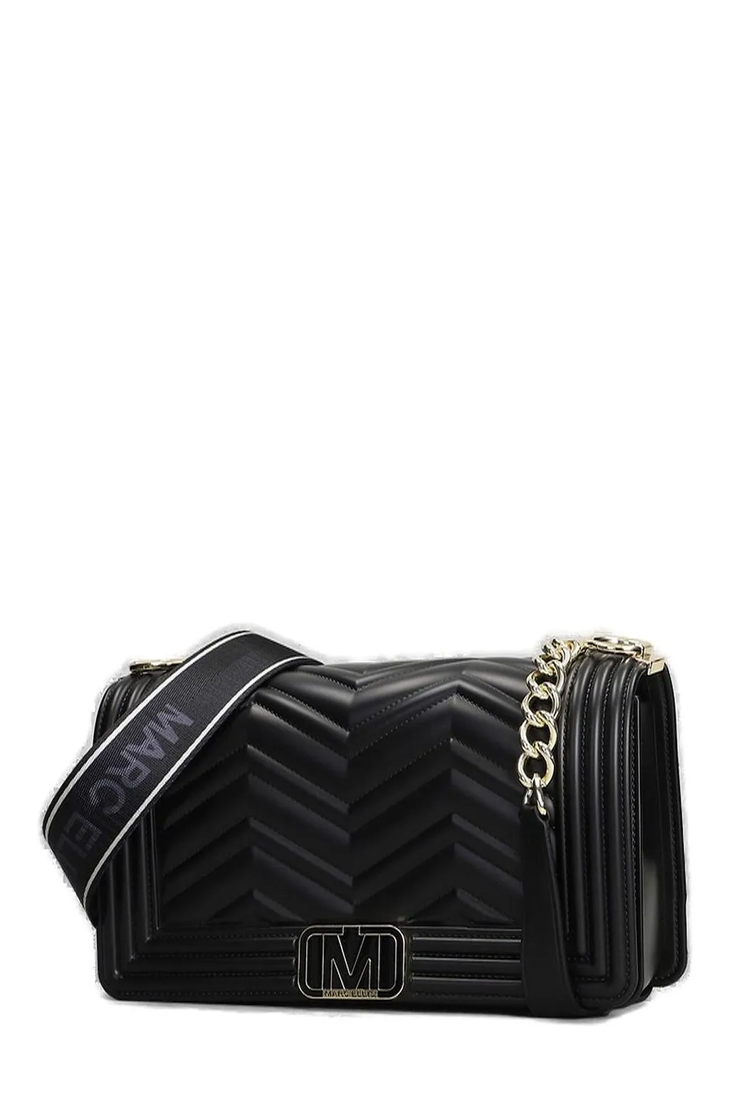 Marc Ellis Flat Wave M Logo Detail Shoulder Bag