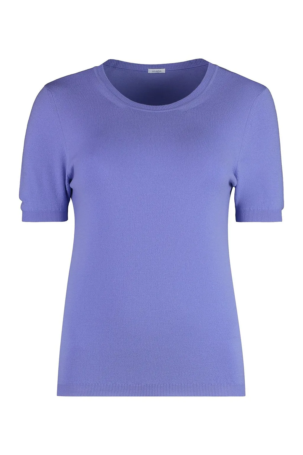 Malo Short-Sleeve Knitted Top