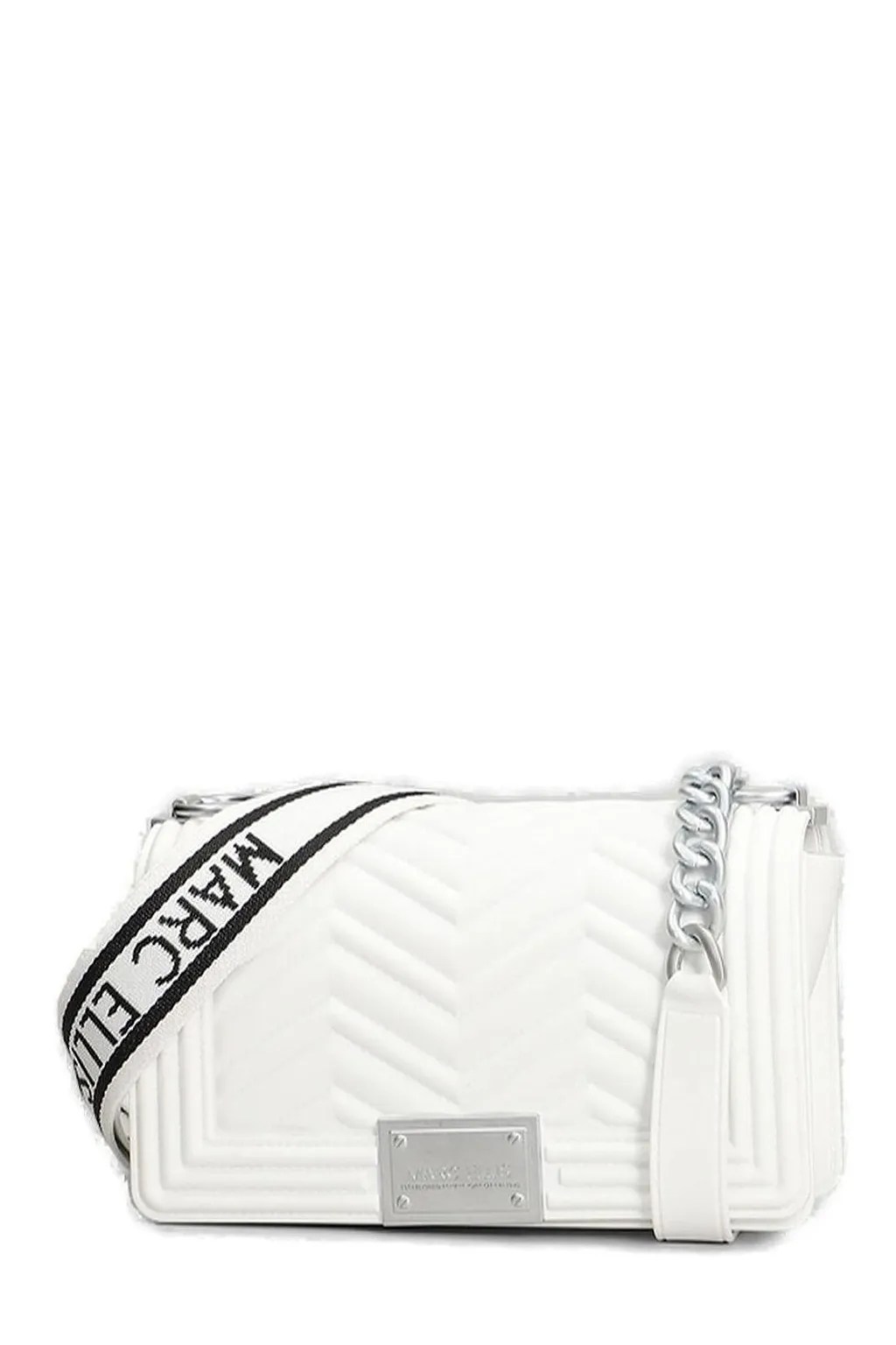 Marc Ellis Logo Buckled Chain Linked Shoulder Bag
