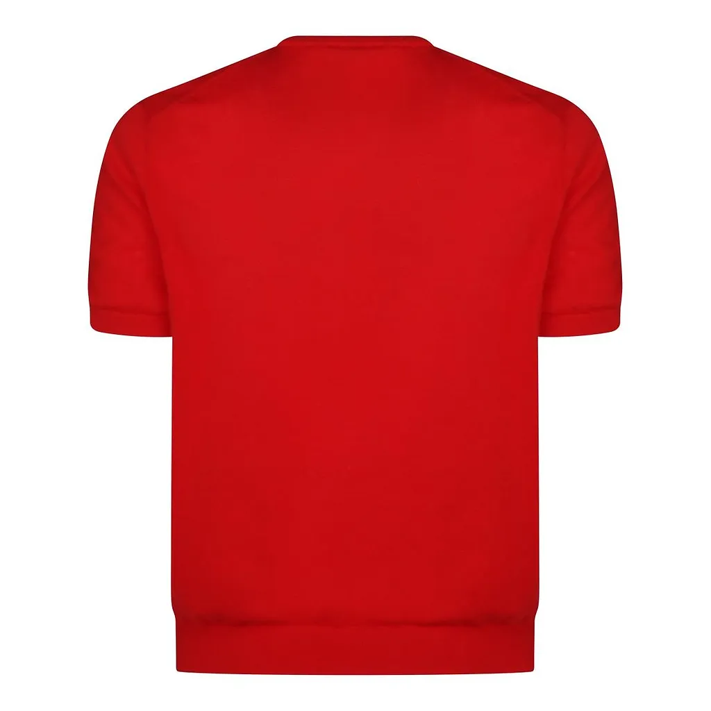 Malo Short Sleeved Crewneck Ribbed T-Shirt