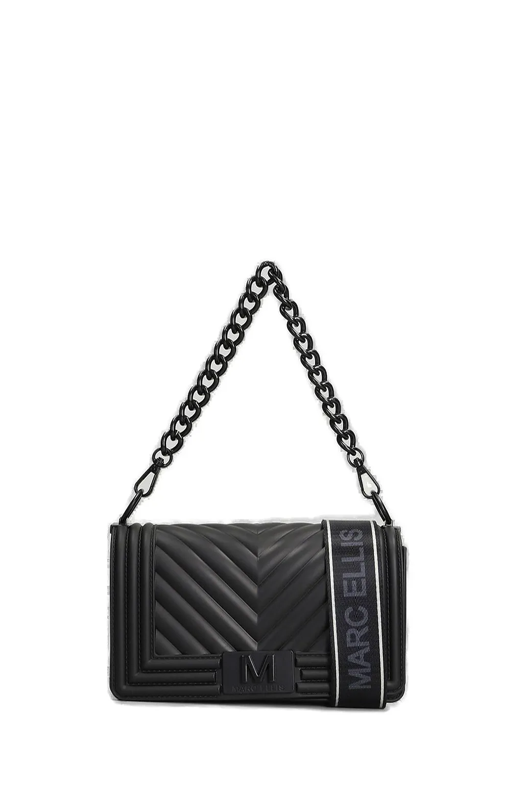Marc Ellis Logo Plaque Chain Shoulder Bag