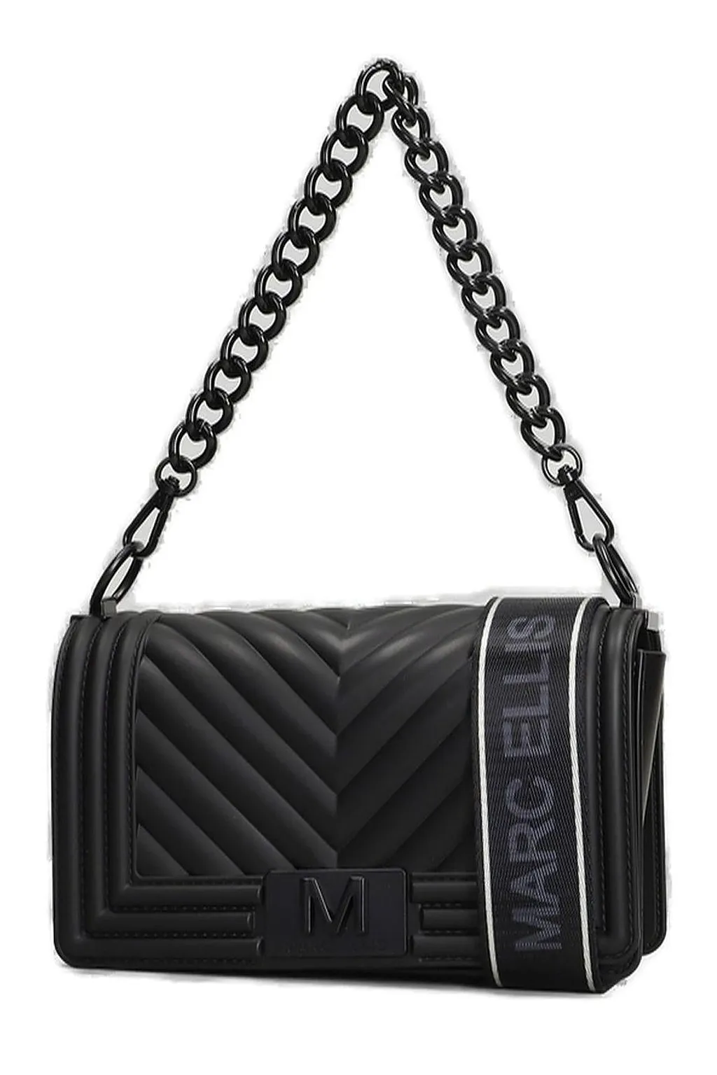 Marc Ellis Logo Plaque Chain Shoulder Bag