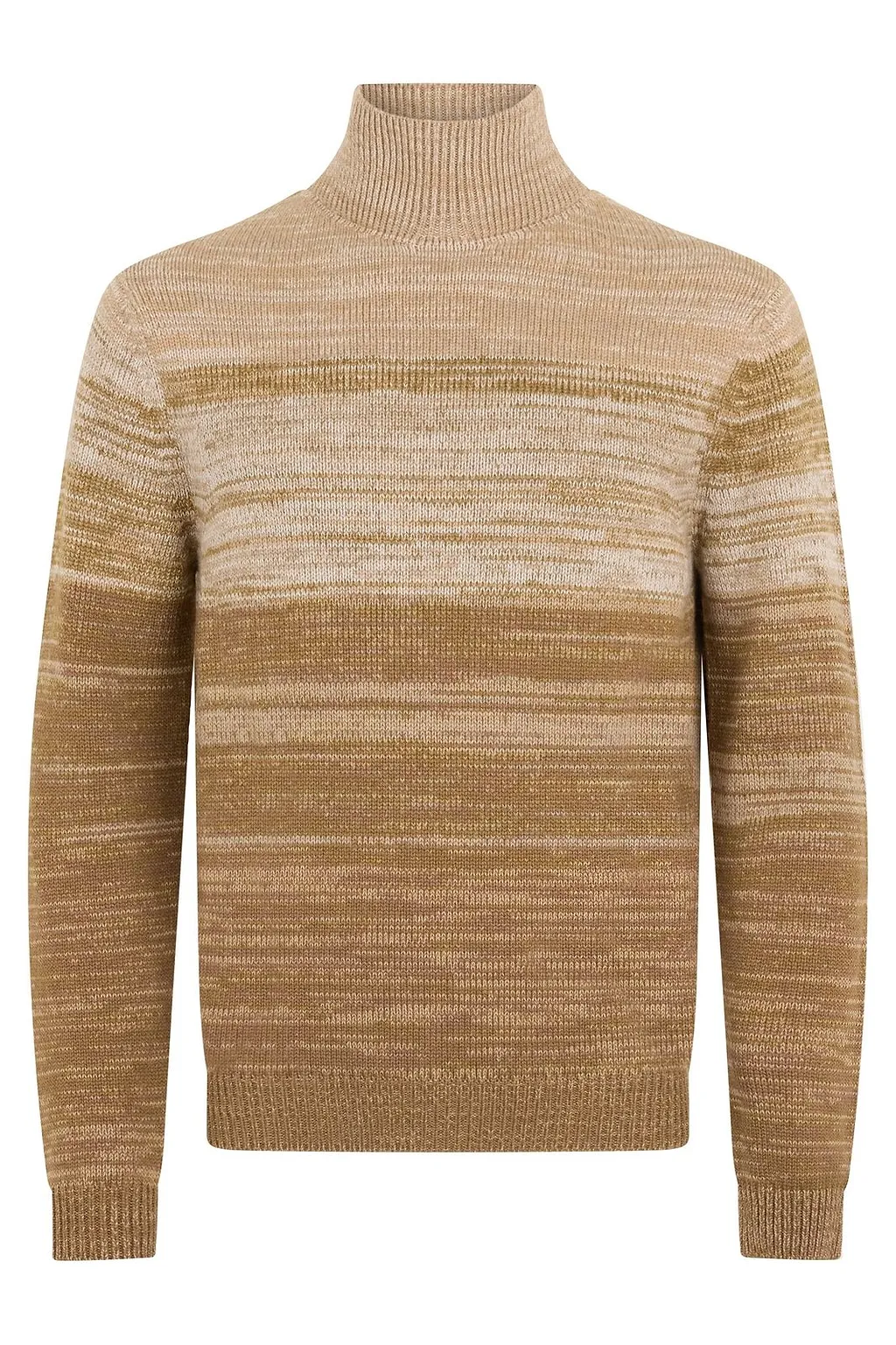 Malo Stripe Turtleneck Knitted Sweater