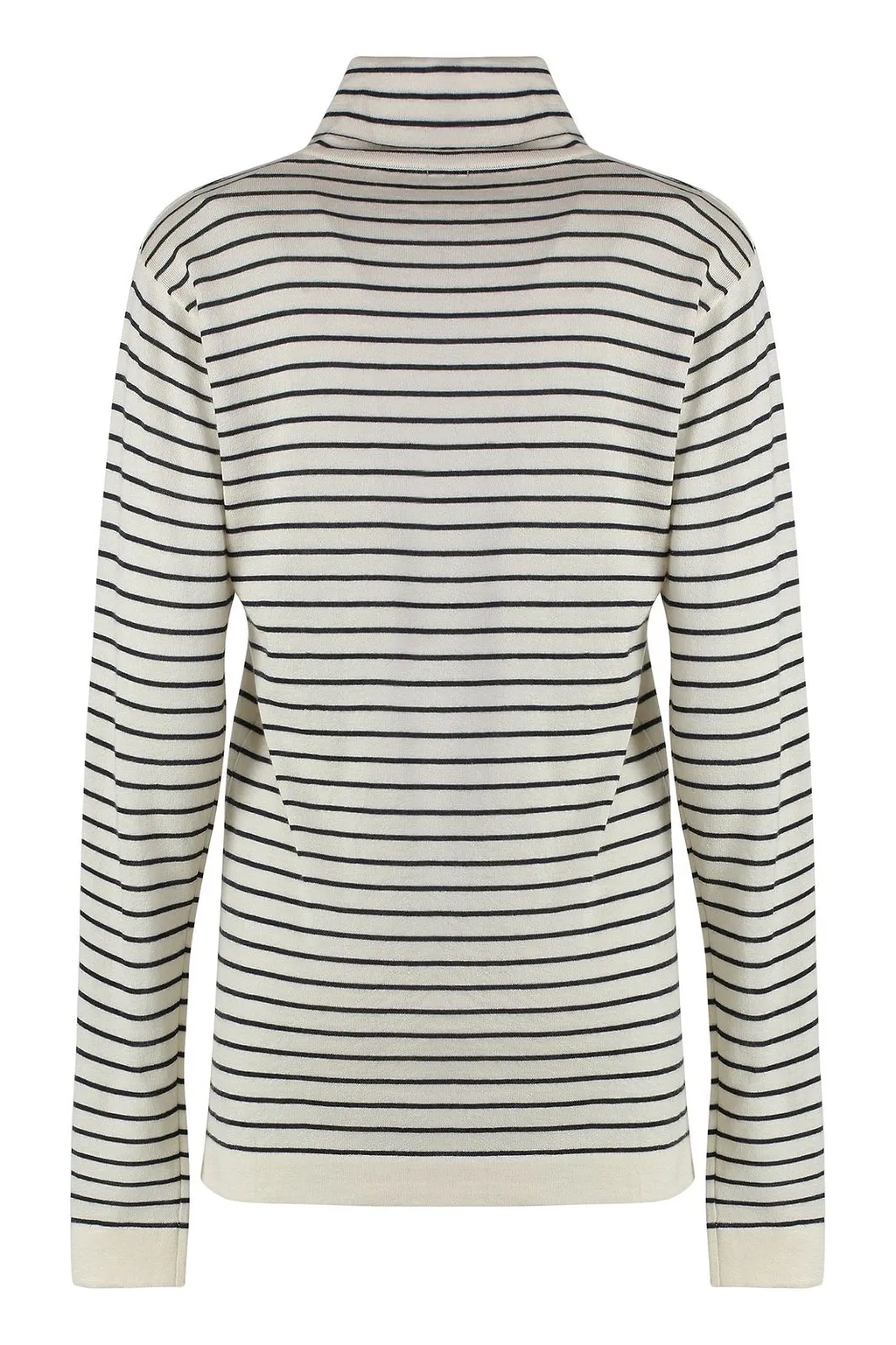 Malo Striped Turtleneck Knitted Sweater