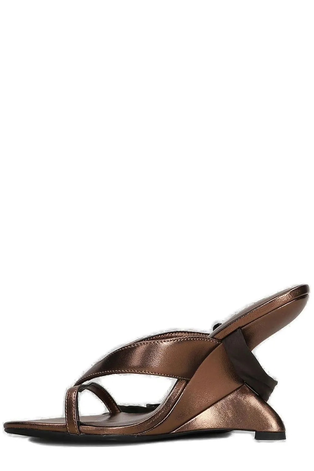 Marc Ellis Tie-Fastened Open Toe Wedge Sandals