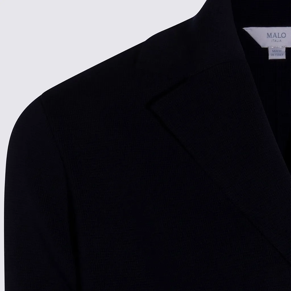 Malo Three-Button Patch-Pocket Blazer