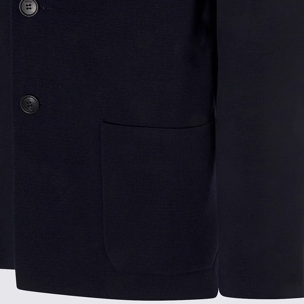 Malo Three-Button Patch-Pocket Blazer