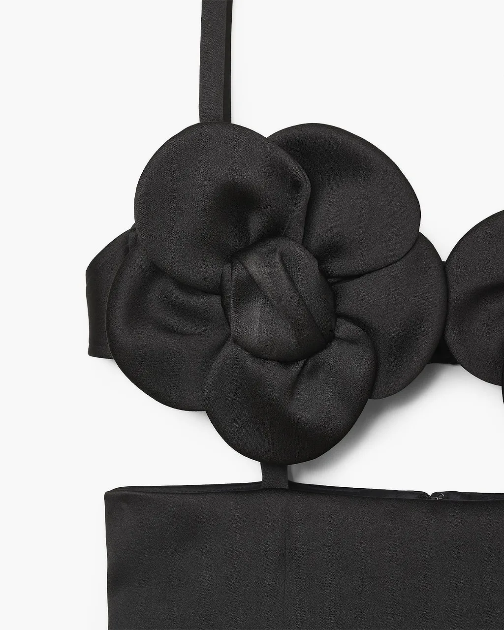 Marc Jacobs Satin Daisy Appliqué Dress