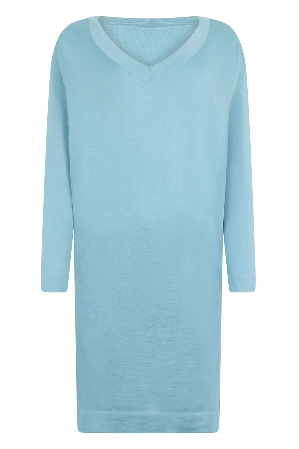 Malo V-Neck Long-Sleeve Knitted Dress
