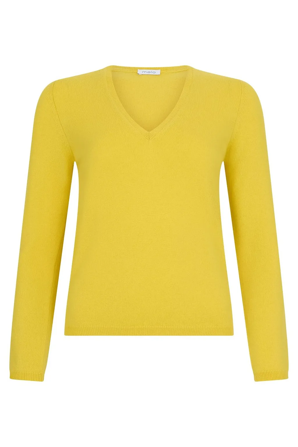 Malo V-Neck Long-Sleeve Knitted Sweater