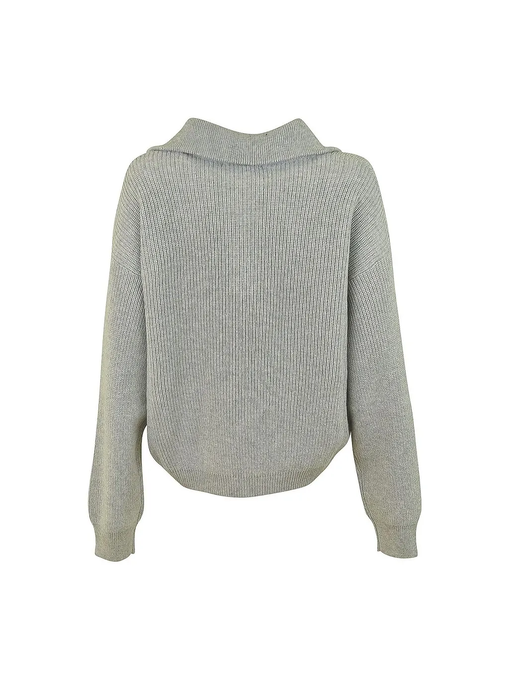 Malo Zip Collar Knitted Sweater