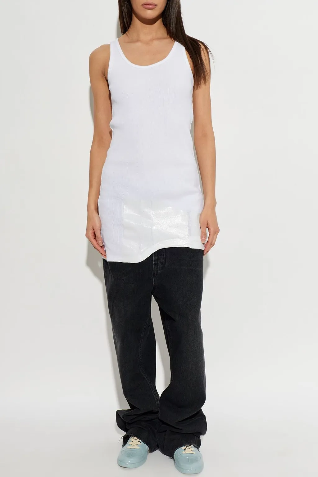 Maison Margiela Taped Ribbed Mini Dress