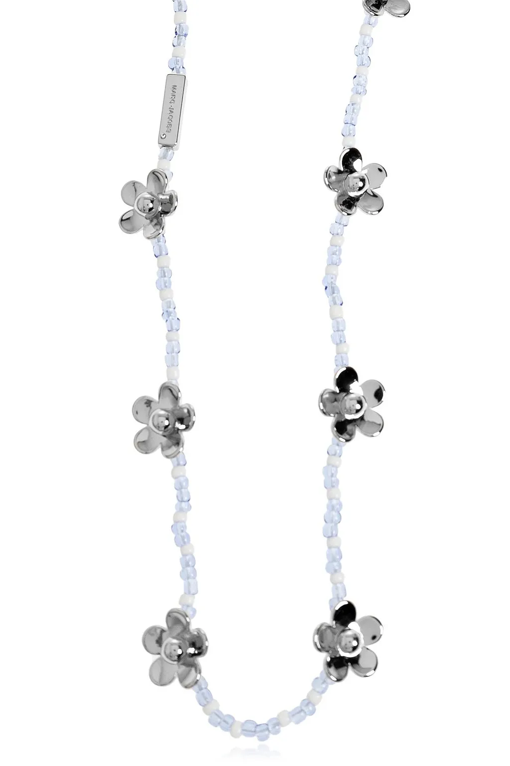 Beaded Floral Pendant Necklace