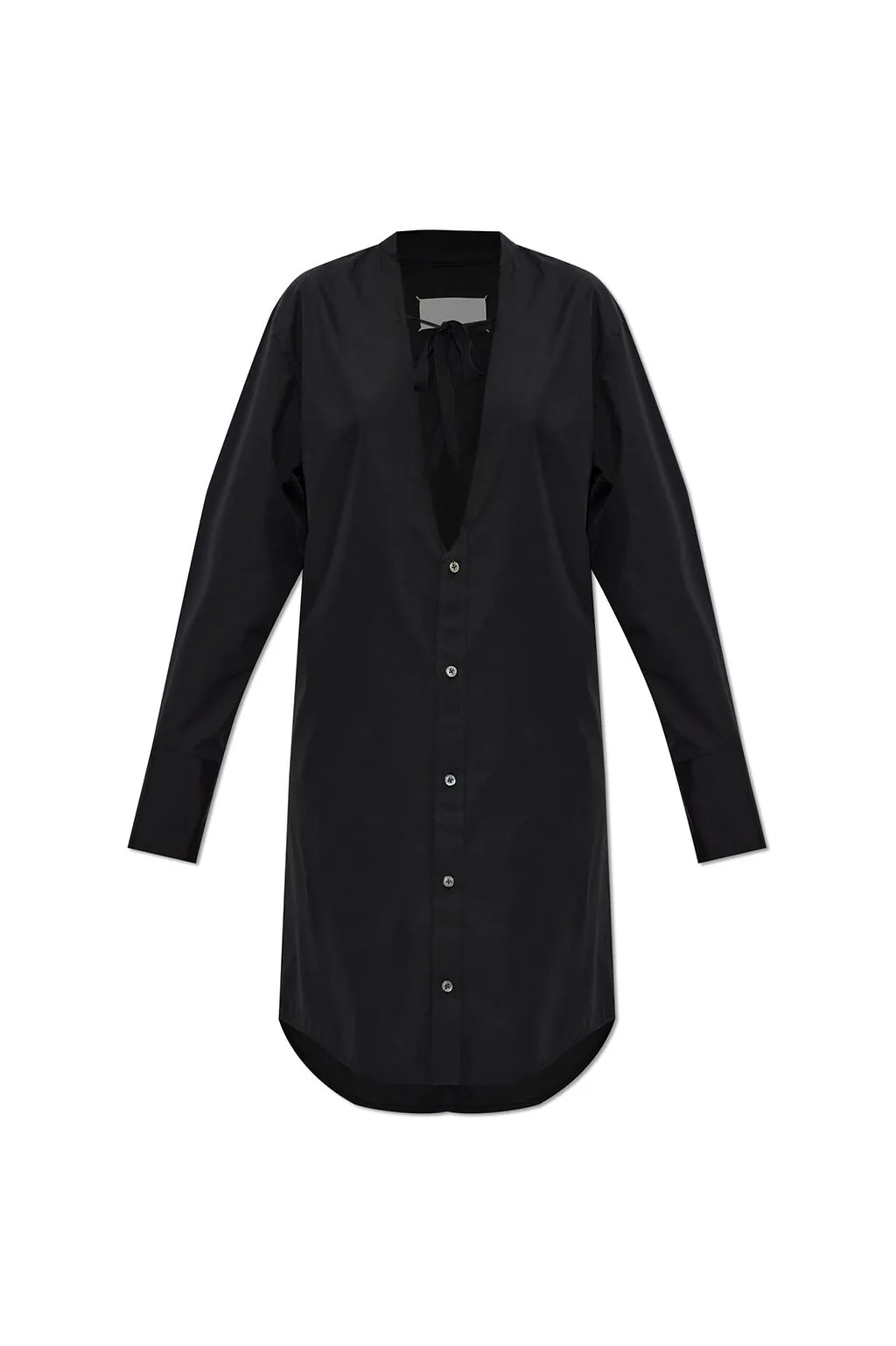 Maison Margiela Tie-Neck Shirt Dress