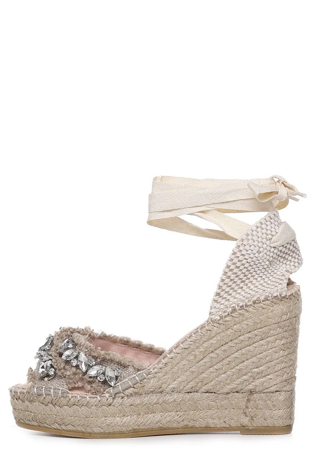 Capri Embellished Wedge Sandals