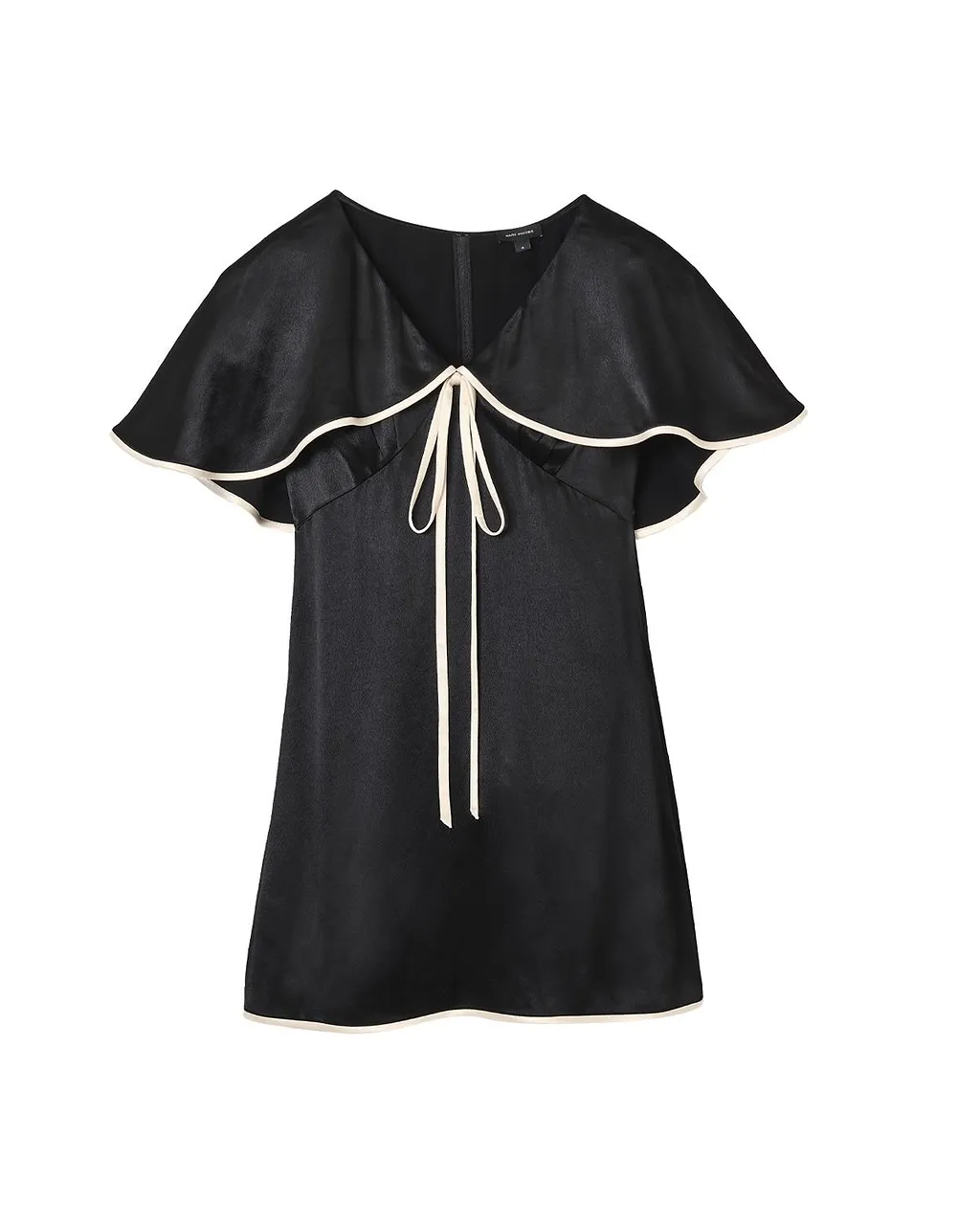 Marc Jacobs Contrast-Trim Cape Mini Dress