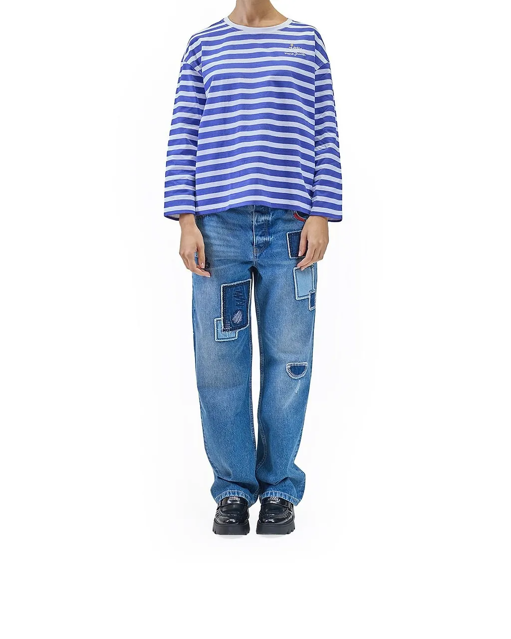 Marc Jacobs Daisy Striped Long Sleeved T-Shirt