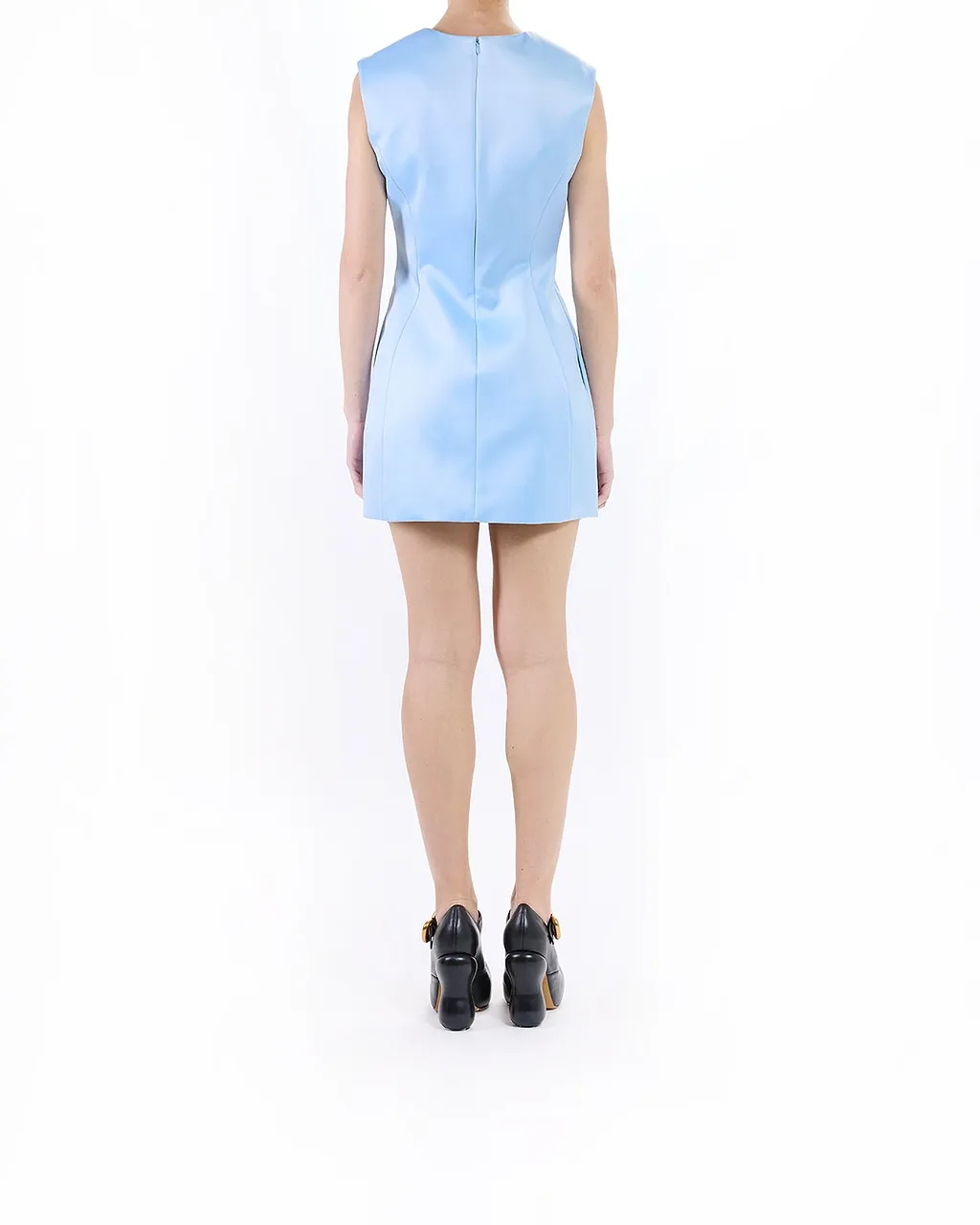 Seamed Up Satin Dress