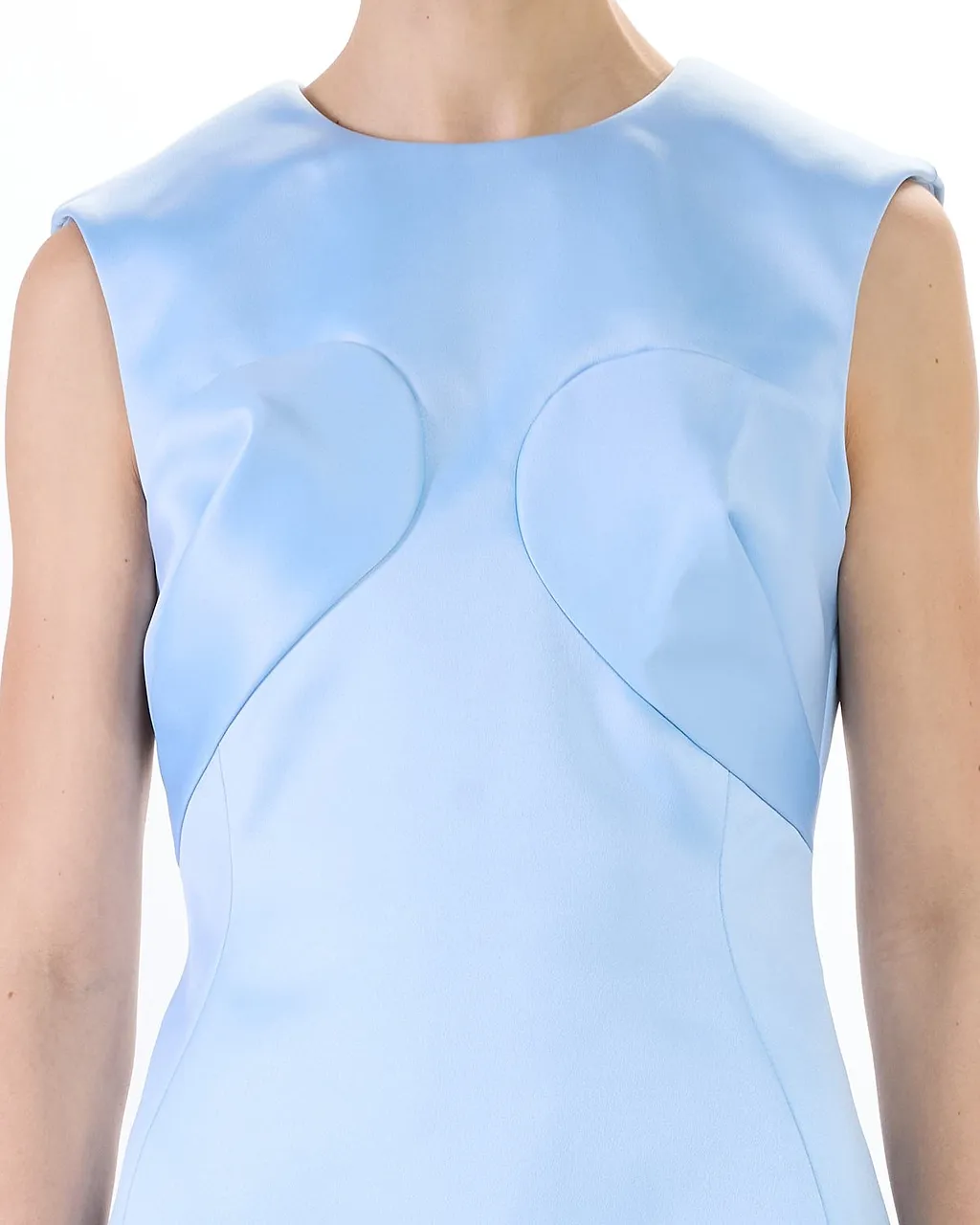 Seamed Up Satin Dress