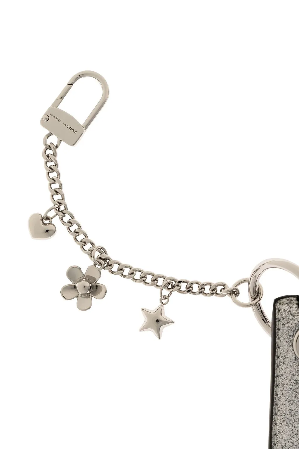 The Coated Glitter Everyday Top Zip Charm Wallet