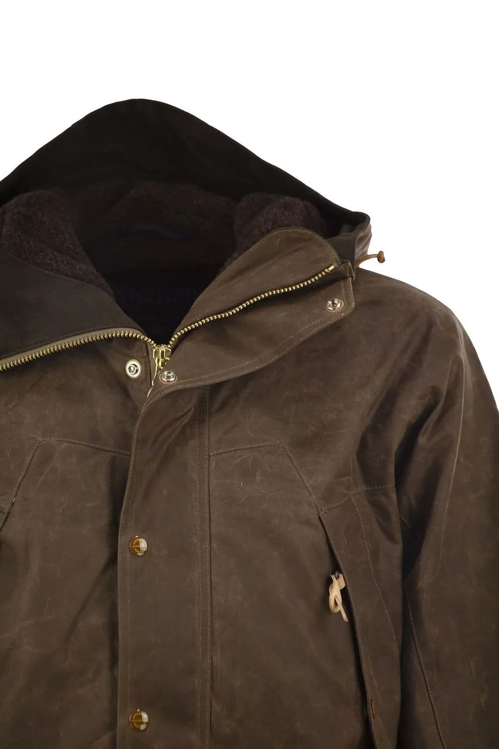 Manifattura Ceccarelli Waxed Hooded Jacket