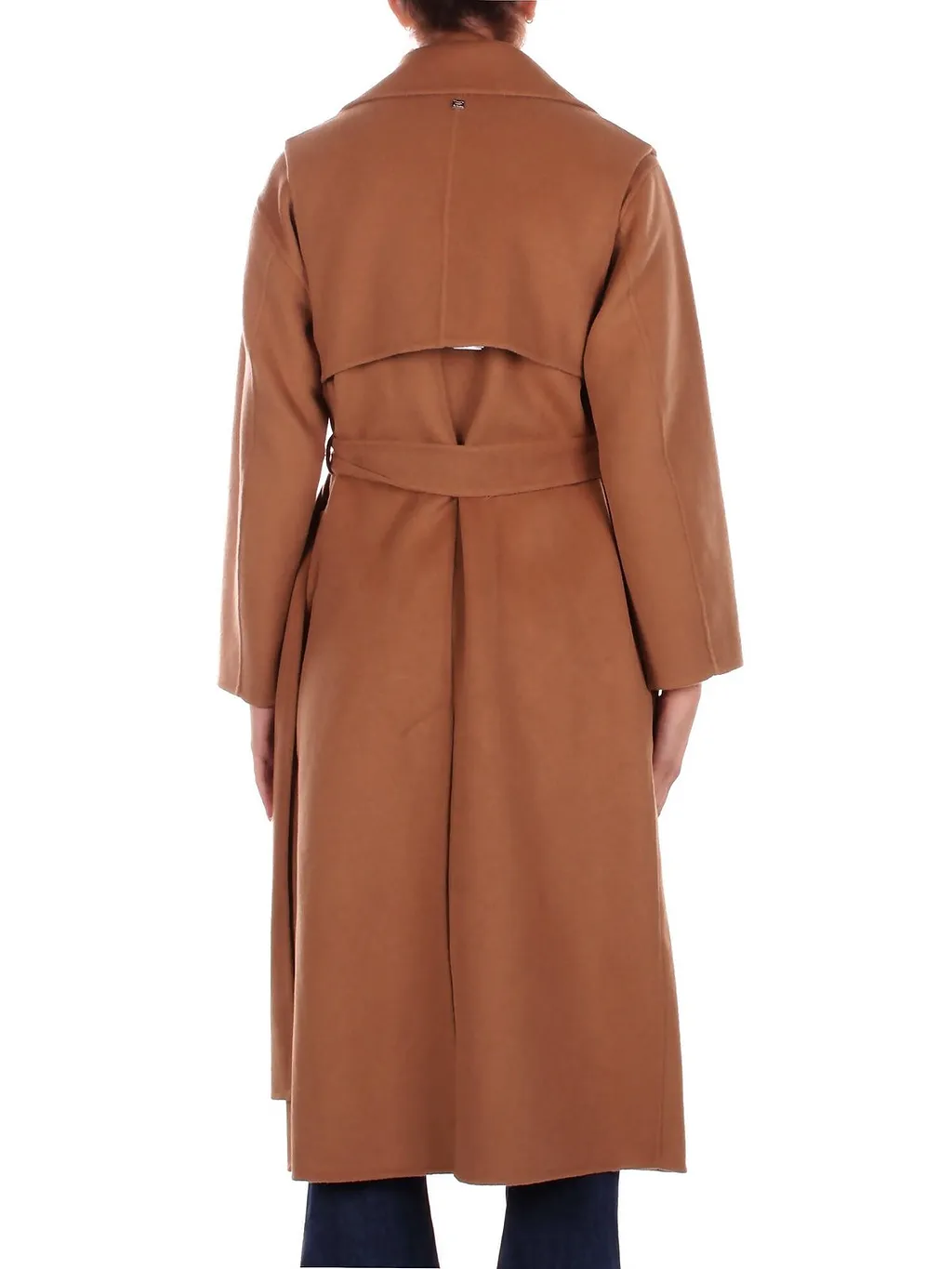 Manila Grace Double-Breasted Belt Coat
