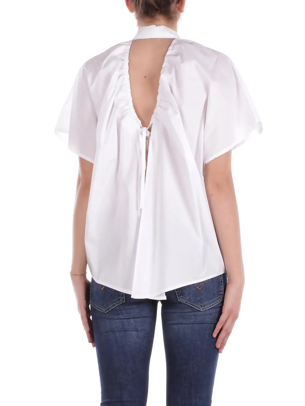 Manila Grace Cut-Out Detailed Shirt