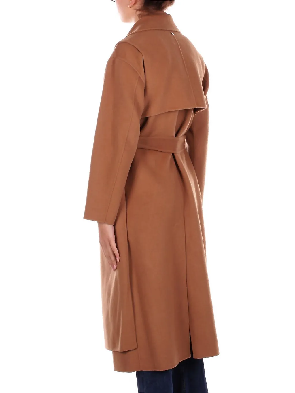 Manila Grace Double-Breasted Belt Coat