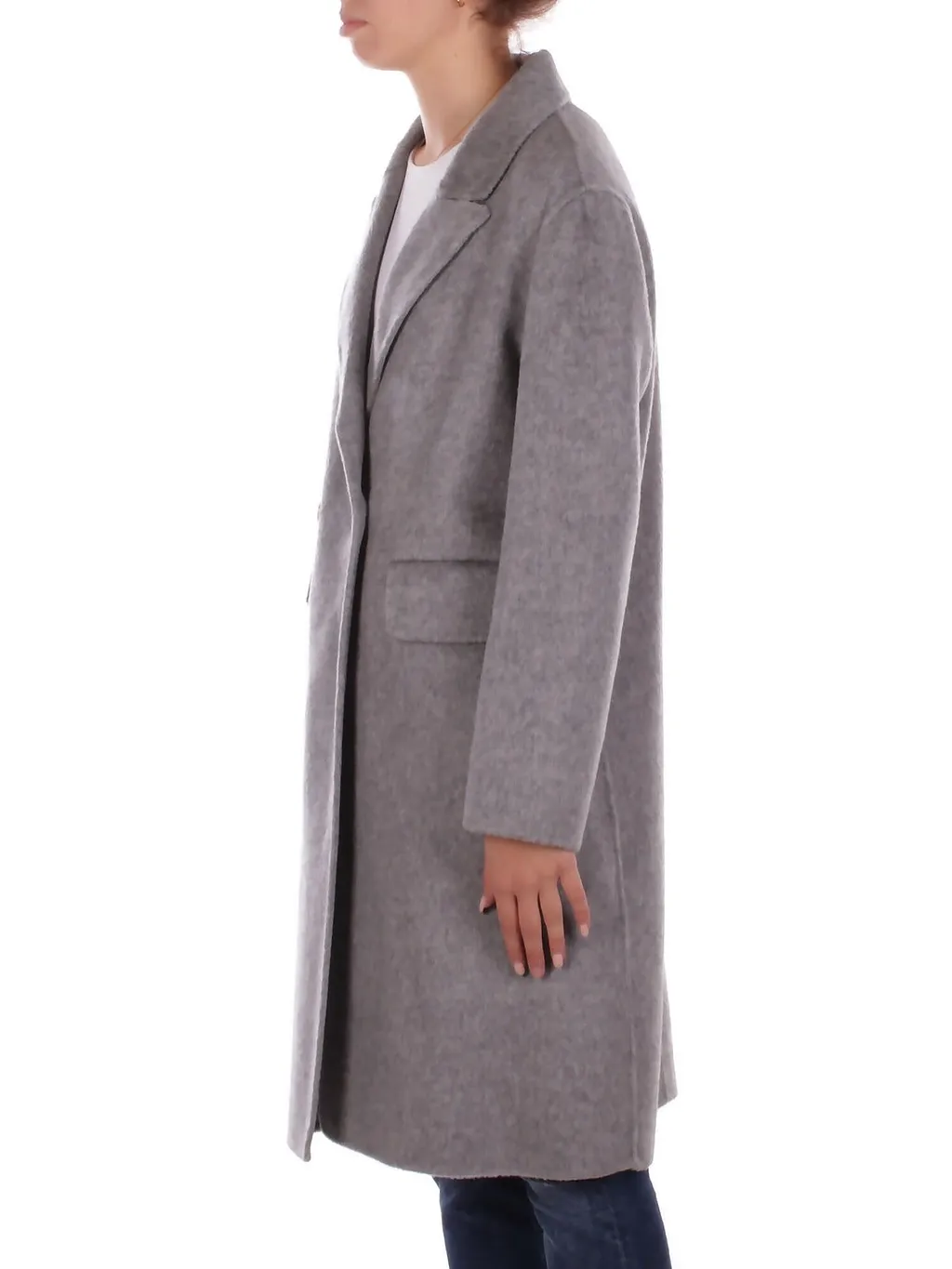 Manila Grace Double-Breasted Bouclé Coat