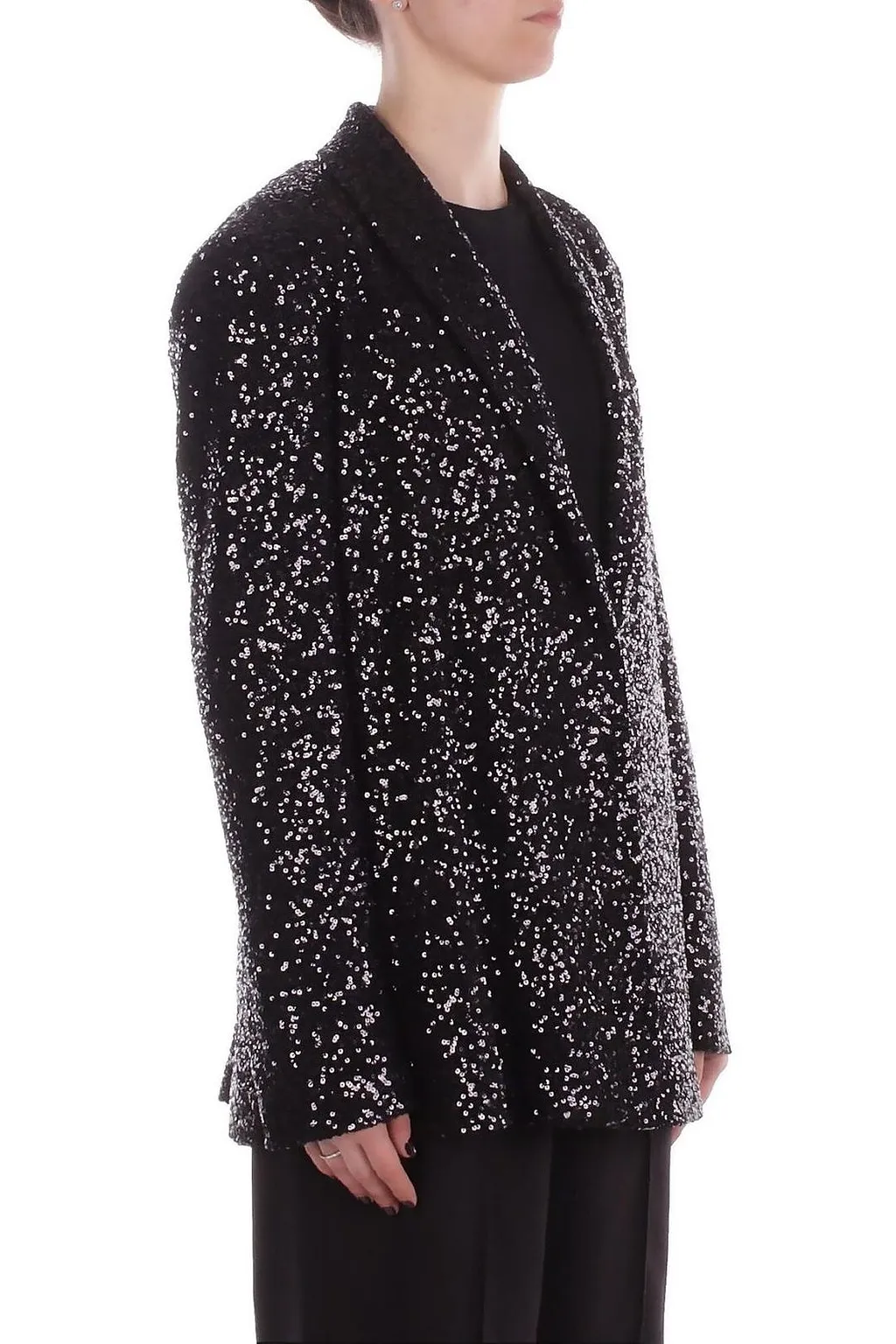 Manila Grace Embellished Single-Breasted Jacket