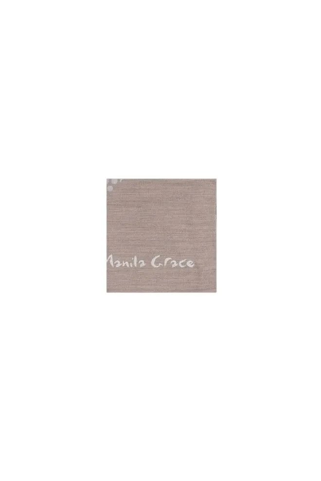 Manila Grace Geometric Circle Patterned Scarf