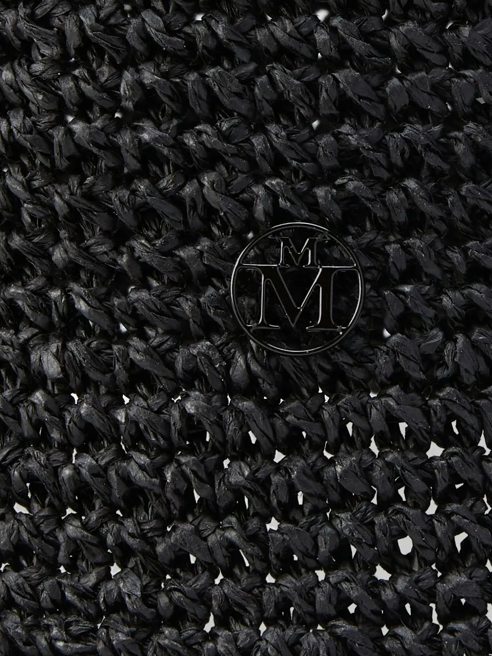 Maison Michel Logo Plaque Woven Bucket Hat