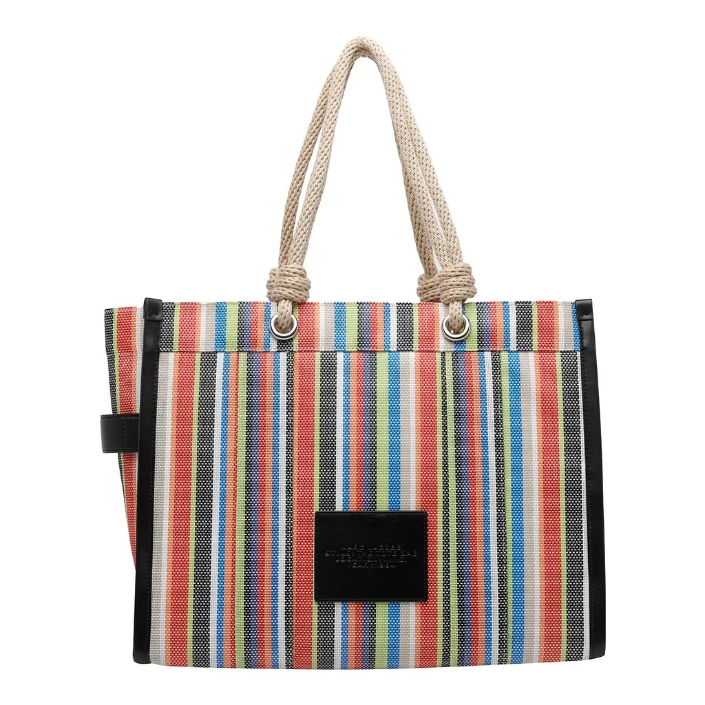 The Stripe Mesh Large Tote Bag