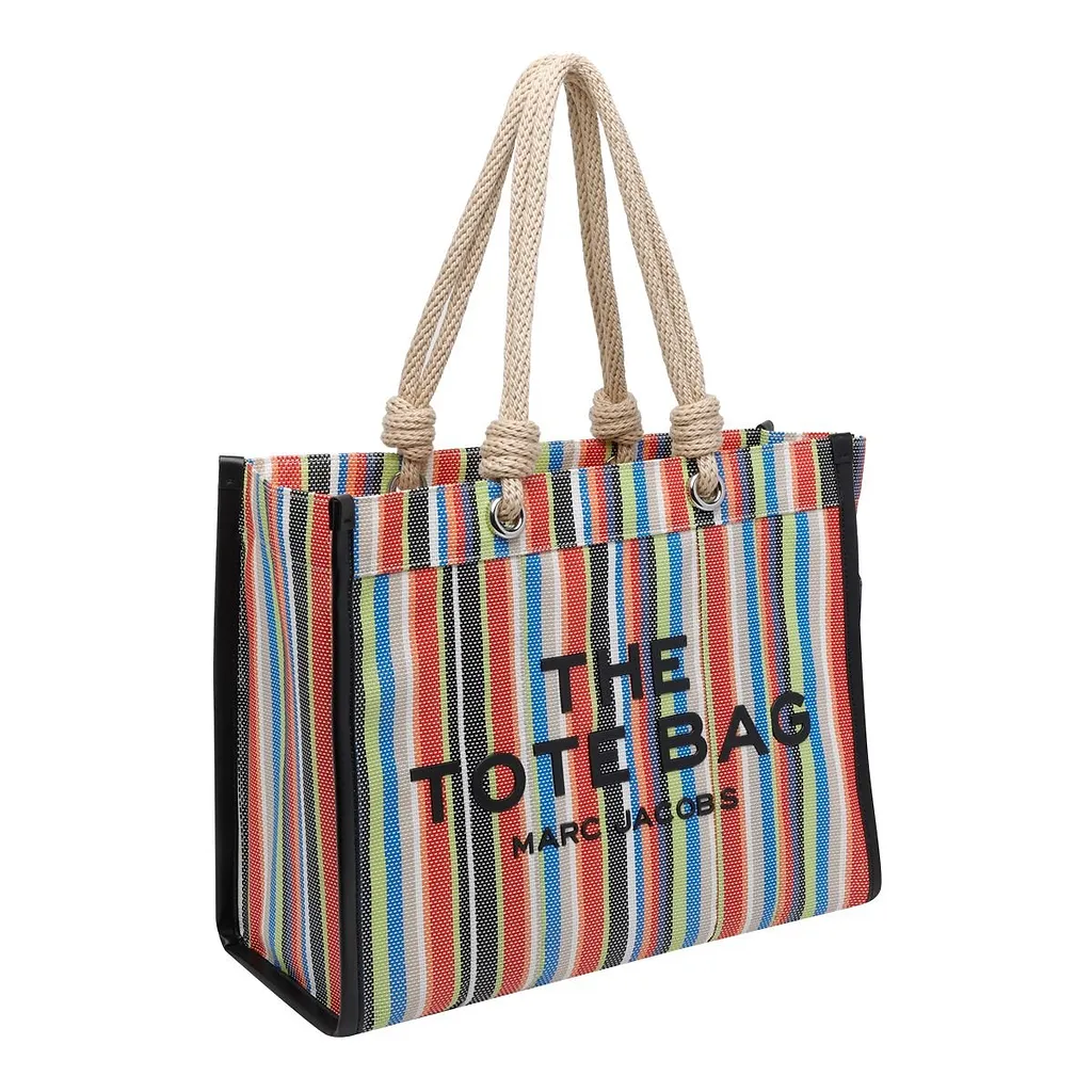 The Stripe Mesh Large Tote Bag