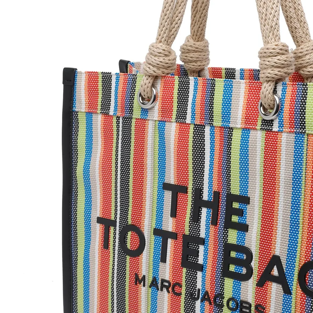 The Stripe Mesh Large Tote Bag